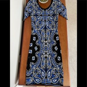 “Torn” Ronny Kobo cocktail dress.